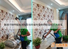 新房子除甲醛有用嗎百悅環(huán)保專(zhuān)業(yè)除甲醛公司十大排名